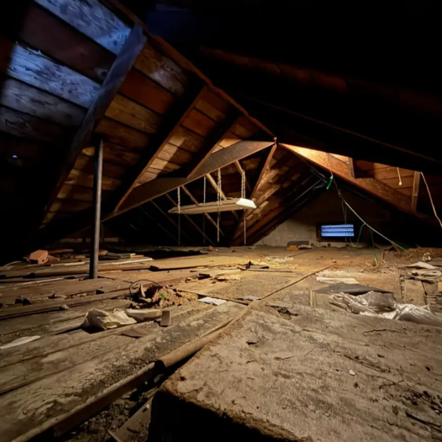 Attic cleared after cleanout