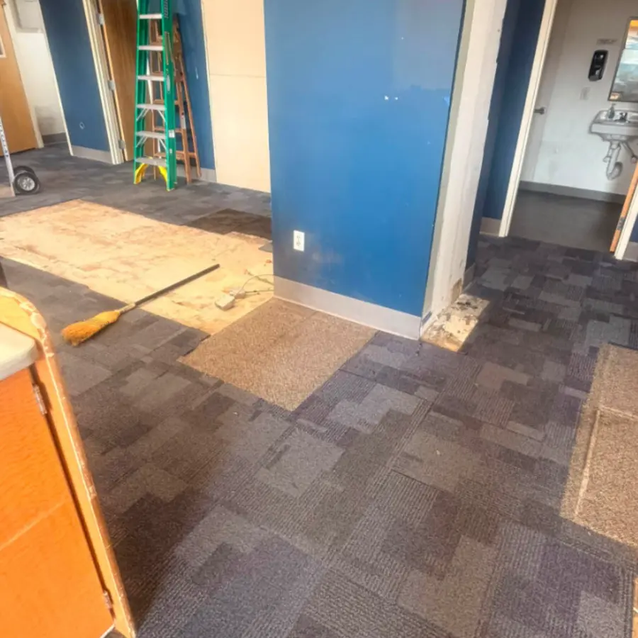 Office suite cleared after furniture removal