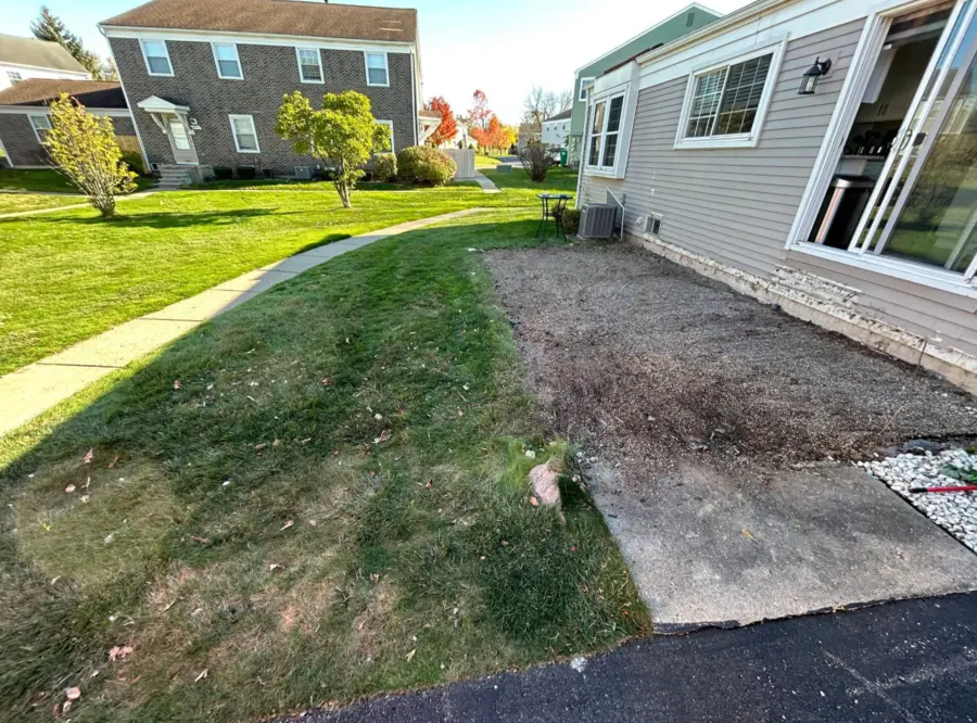 Yard cleared after wood privacy fence removal