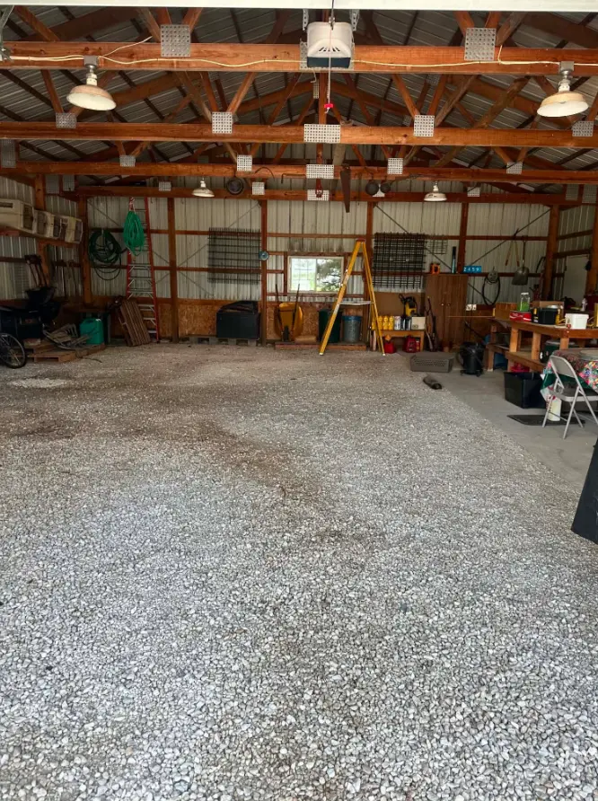 Large outbuilding cleared after estate cleanout