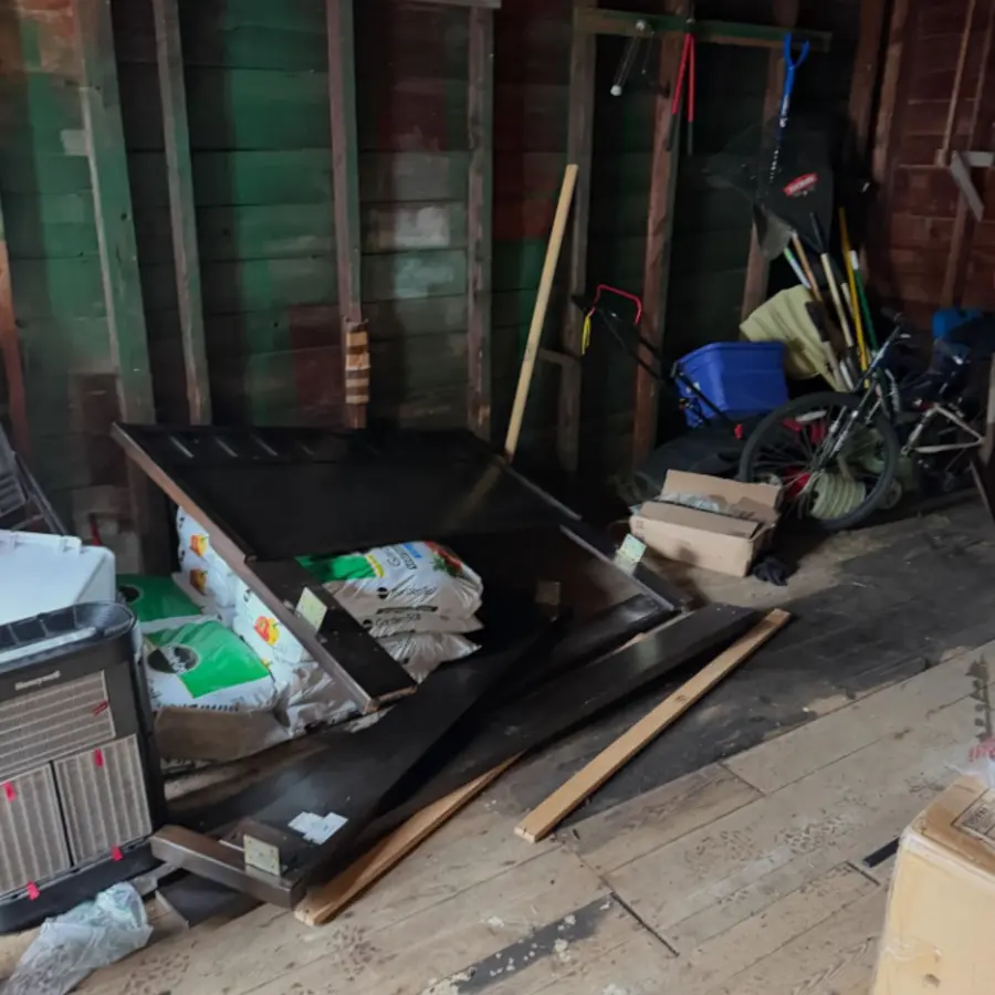 Garage cleared after mattress pickup