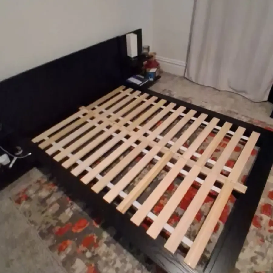 Bed cleared after mattress removal